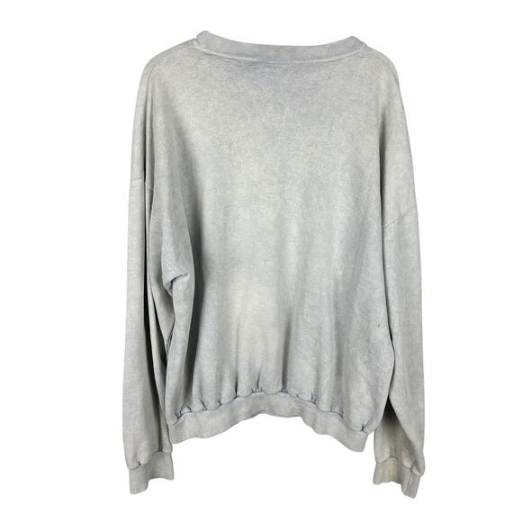 Vintage Disney Long Sleeve Mickey Mouse Graphic Disneyland 80s Worn Sweatshirt L - Picture 2 of 4